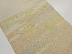 綴れ霞に地紙模様織出し名古屋帯